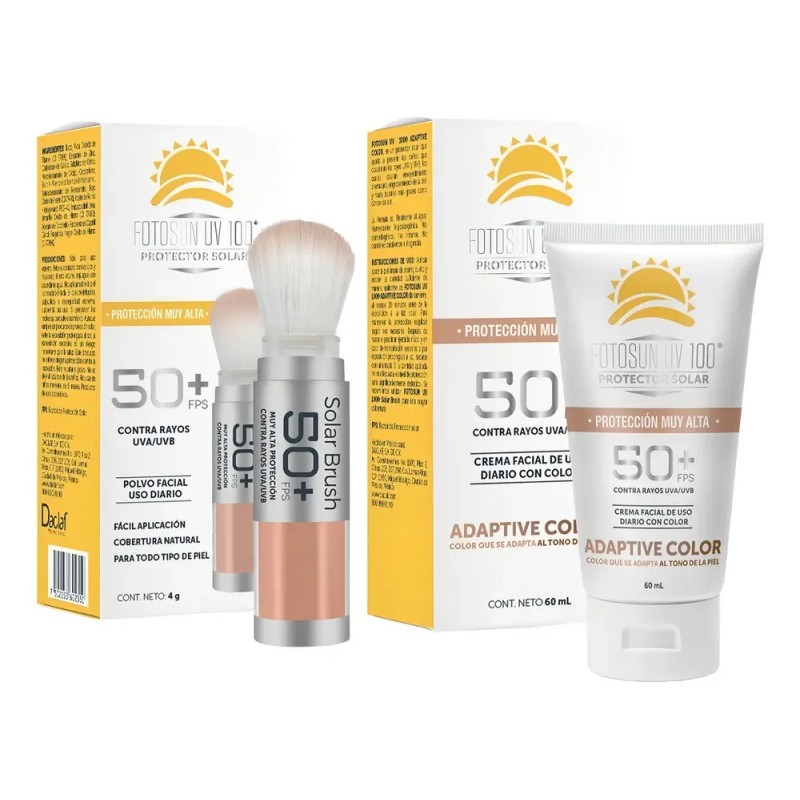 Protector Solar Brush En Polvo Y Adaptive Color Fotosun Uv