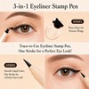 Winged Eyeliner Stamp, 3 in 1 Waterproof Eyeliner Liquid Liner