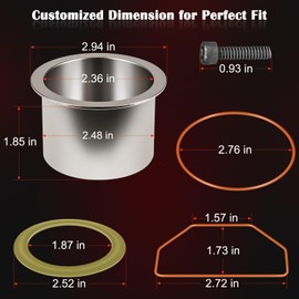 K-0650 Air Compressor Cylinder Sleeve and Compression Ring Replacement Kit Perfectly Fits for Craftsman DeVilbiss Porter Cable Air Compressor Cylinder
