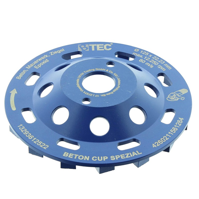 Diamond Cup Grinder Concrete Cup Special 125 x 22.23 mm