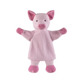 Hand Puppet Pig Soft Toy for Kasperle Theatre Storytelling and First Role Play Toy for Girls and Boys
