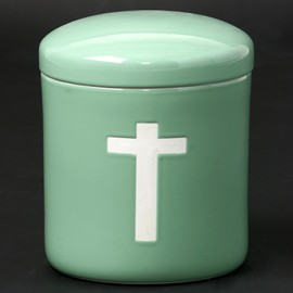 Celadon Christ / 3 inch / Christian Urn Urn / Direct Funeral, Family Funeral, Divine, Hand Memorial Service, For Pets, Ceremonial Research Institute
