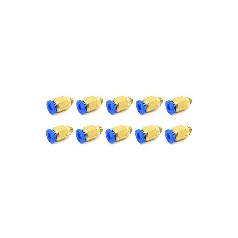 Pxyelec 4 mm to M5 Pneumatic Connectors Male Straight Quick