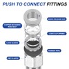 sourcing map 2 Pcs NPT Push to Connect Air Fittings,