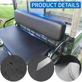 Front Bench Seat Cover Replace for 1993-2008 Kawasaki Mule 2500 2510 3000 3010, Waterproof Anti-Scratch Soft Leather Seat Cover for Kawasaki Mule