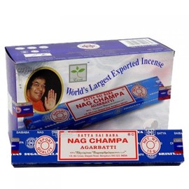 Satya Incense Sticks, Increase Spirituality & Relaxation, Lit Your Day With Holy Fragrance Scented Perfume - Fragrance: Nag Champa, Gram: 90 Gram 6pk