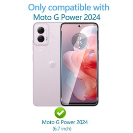 [3 Pack] Designed for Motorola Moto G Power 5G (2024) Screen Protector. Tempered glass film specially .anti-breakage. anti-scratch .no bubbles .9H hardness .with for moto G Power 5G (2024) phone flim