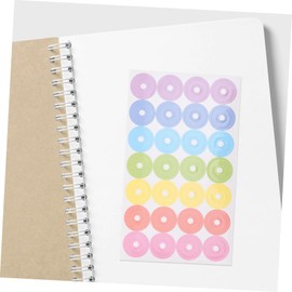 NUOBESTY 20 Sheets Binder Hole Protector Binder Paper Round Hole Reinforcement Sticker Binder Hole Labels Binder Ring Sticker Hole Protectors for Paper Hole Sticker Stickers