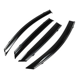 INFINAUTO Window Deflectors Side Window Vent Visors for Kia K5 2021 Black Rain Guards Sun Visors Wind Vent Visors Window Vent Shades