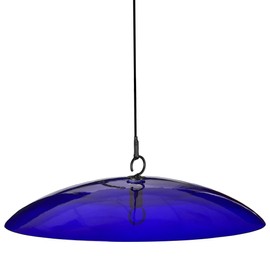 Mosaic Birds M382-200-15 Cobalt Blue Glass Baffle Dome
