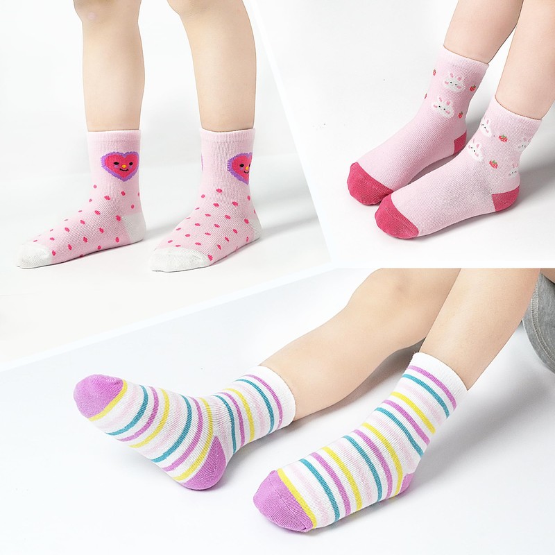 LAETBBE Girls' Socks Children's Socks School Child Socks Girls Trainer
