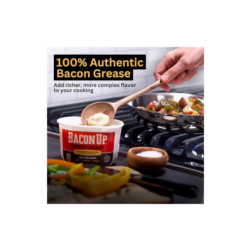 Bacon UpⓇ Bacon Grease for Outdoor Deep Frying, Fish Frying,