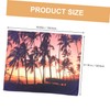 Operitacx 1Set Creative Summer Beach Tree Wall Tapestry Vibrant Hawaiian