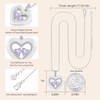 LOUISA SECRET Christmas Gifts for Women, Shell Double Heart Birthstone