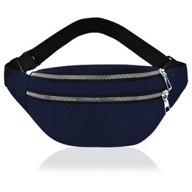 AYNKH Fashion Waist Bag Solid Color, Waterproof Fanny Pack Belt Bag Bumbag for Travel Party Sports Running Hiking Daily Use