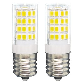 Tupolife KEI D28x kel 2816x KEI D28a KEL2811 5304522314 5304517886 LED Refrigerator Light Bulb Replacement E17 Freezer Bulb, 3W Cool White 6000K 100V-265V Fridge Lamp, 2-Pack
