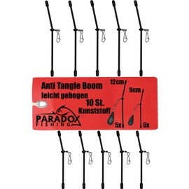 Paradox Fishing Anti Tangle Boom Pack of 10 Plastic 9 cm / 12 cm I for Ground Lead Feeder Accessories Feeder Fishing Ground Fishing Feeder Basket Fishing