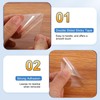 uxcell Clear Double Sided Adhesive Pads, 2.36'' x 2.36'' Square