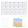 Plastic Cosmetic Jar*24, Transparent & Visible Sample Container Jar, Transparent