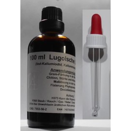 100 ml Lugolian Solution 5% Iodine Potassium Iodine Iodine Solution