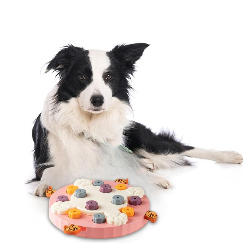 Interactive Pet Treat Dispenser - Slow Feeder, Brain Game, Puzzle,