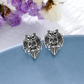 Shusukue Unisex S925 Sterling Silver Earrings Women's Earrings Men's Earrings Gifts for Women/Men Gothic Style Earrings Cute Style Earrings Earrings Earrings, Sterling Silver