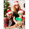 Flutesan 12 Pairs Christmas Party Sunglasses Supplies Team Naughty or