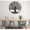 Tree Of Life With Birds Black Finished NEW Metal Art