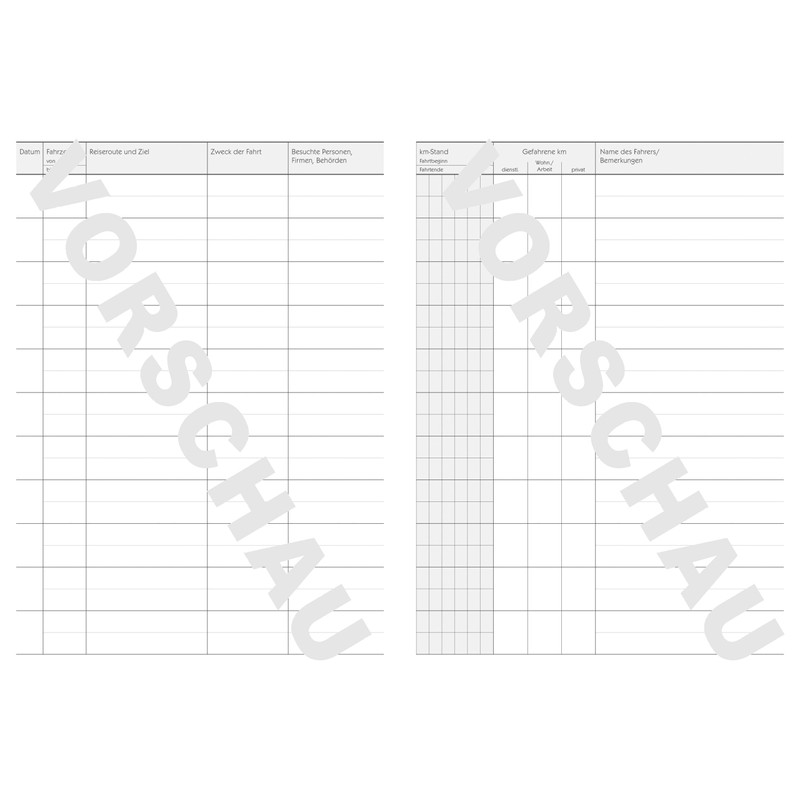 Avery Zweckform 223D Logbook. Car DIN A5