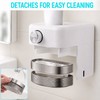 Automatic Infrared Toothpaste Dispenser with Adjustable Output Punch-Free Wall Mount