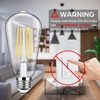 4-Pack Vintage E26 LED Edison Bulbs 100W Equivalent 1400LM High