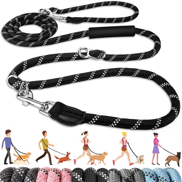 Lukovee Hands Free Dog Leash, 10FT Adjustable Dog Training Leash