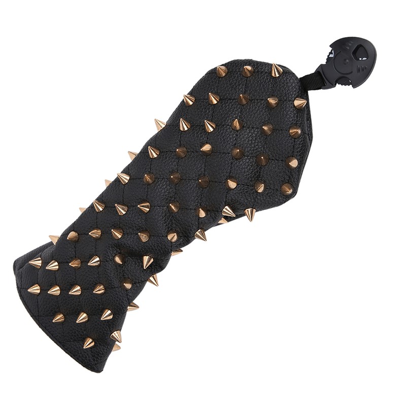 Rivet Wooden Club Protection Headcover Unique PU Waterproof Golf Putter