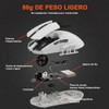 DAREU A950GM Mouse Inalámbrico, Blanco Raton Gamer 60g Ultraligero
