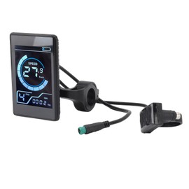 Pyhodi Cycling Computers, Waterproofing Colorful Cycling Computer Display Meter with 2 NFC Cards 5 Pin Water Proof Inductive LCD Control Panel for Electric Bikes Scooters