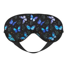 Butterflies Sleep Mask Breathable Soft Eye Mask for Sleep for Women Men Lightweight Eye Cover for Travel, Night Work, Nap, Office