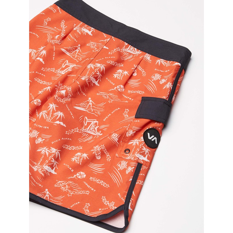 RVCA Tronco Oriental para niño, Herrumbre, 30