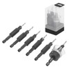 6pcs Countersink Drill Bit Set 82 Degree Chamfer 1/4 Inch