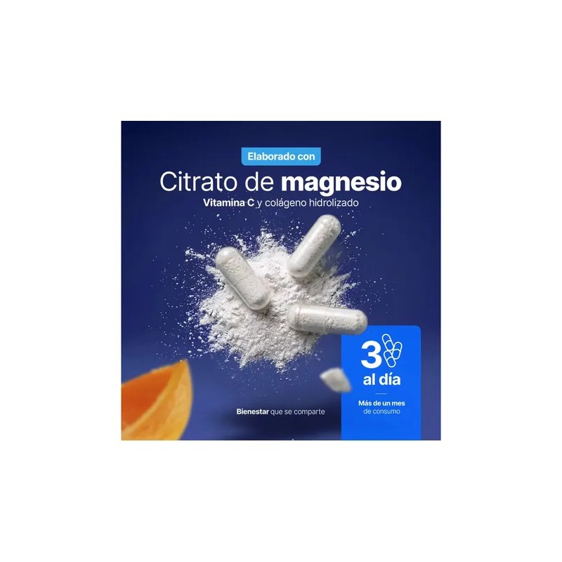 Citrato Magnesio 120 Cápsulas Magnesium Citrate Life Sabor