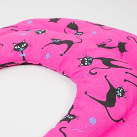 Cherry Stone Neck Pillow with Chambers Cat Pink Cherry Stone Pillow Neck Pillow Heat Cushion for Neck