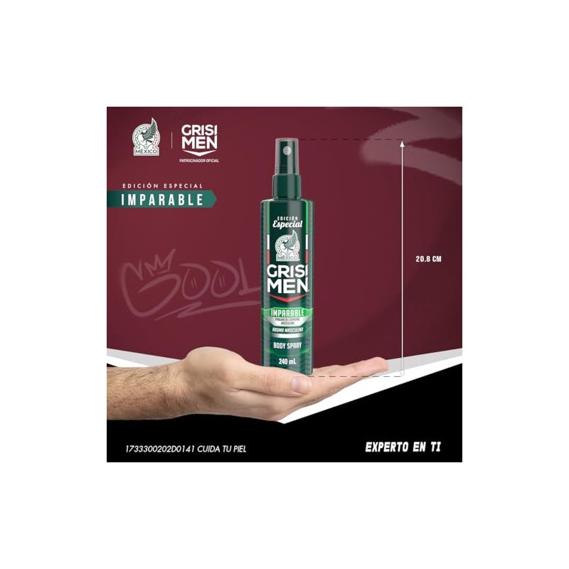 Grisi Men, Body Splash Edición Especial Selección Mexicana, para Hombre,