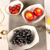 jinsongdafa 3-Tier Serving Rack Ceramic Bowls, Foldable Gold Stand with