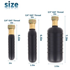 Relioky Drain Bladder can unclog pipes with a diameter of 1"-6". It can unclog stubborn blockages in kitchen sinks, bathtubs, shower mains and swimming pool pipes through high-pressure water flow.