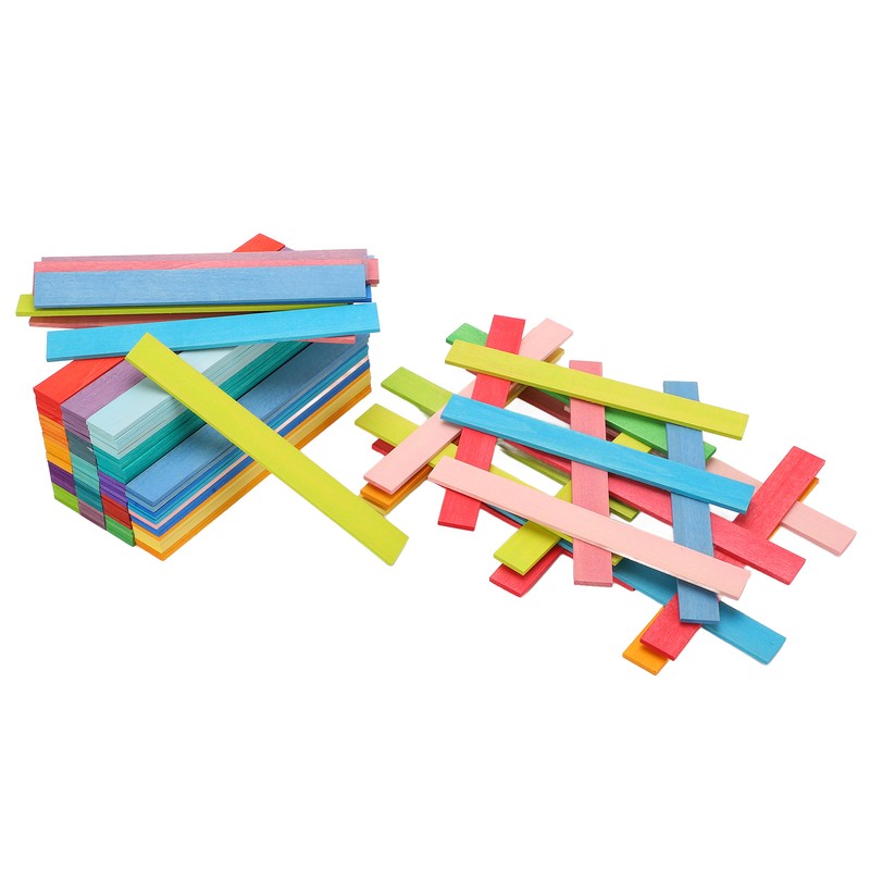 120pcs Wooden Building Blocks Colorful Bridge Building Stacking Toy Toddler