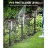 NEWMESSI 8 Pack Bright Solar Pathway Lights, IP65 Waterproof Outdoor