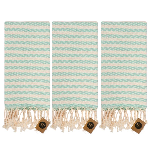 KZY LONDON Turkish Hand Towel (Set of 3) for Kitchen