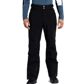 Dare 2b Mens Recycled Waterproof Ski Pants | Breathable Trouser Bottoms with ARED Technology | Adjustable Braces, Snow Gaitors and Zip Gusset Black