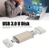 USB 3.0 U Disk Golden Aluminum Alloy ThreeInOne High Speed