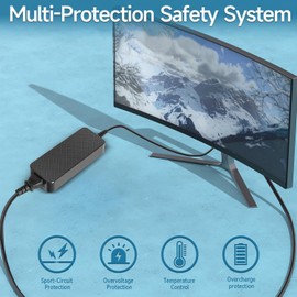 KFD Power Supply 19V 7.37A 140W Charger for LG Monitor ADS-150KL-19N-3 190140E LCAP31 A16-140P1A 27MU88 27MU88-W EAY62949001 Ultrafine 27UN880 27BN88U 27UN88U 27UN88U 50 27BL85U 34UC87 34UC97 34UM95