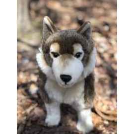 Auswella Remus Timber Wolf By Auswella Plush® Toy Plush Stuffed Animals- 23 x 14 x 7 Inch